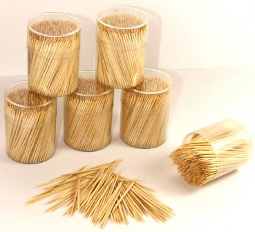 Zahnstocher Holz Rundbox Zahnreinigung Zahnpflege Zahnseide Cocktailspieße 467